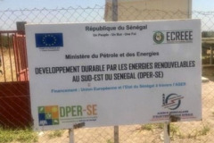 Sustainable development through renewable energy in the southeast of Senegal (DPER-SE) 2